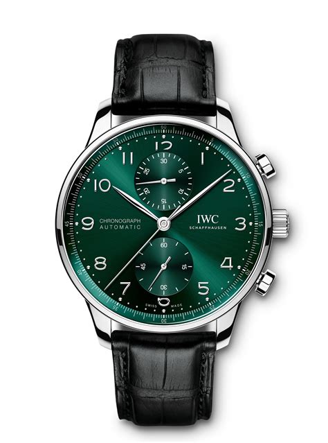 iwc portugieser.|IWC portugieser chronograph green.